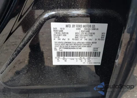 2022 Ford Maverick Xl from USA, damaged, VIN 3FTTW8E92NRA10148